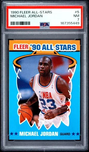 1990 Fleer All-Stars Michael Jordan PSA 7 #5