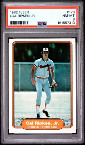 1982 Fleer Cal Ripken Jr. RC PSA 8 #176