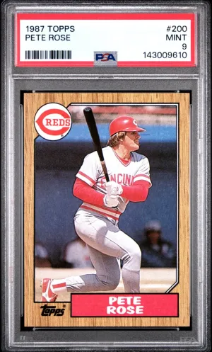 1987 Topps Pete Rose PSA 9 #200