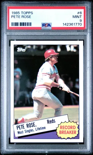 1985 Topps Pete Rose PSA 9 #6