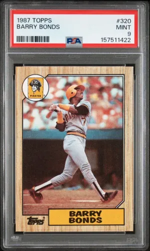 1987 Topps Barry Bonds RC PSA 9 #320