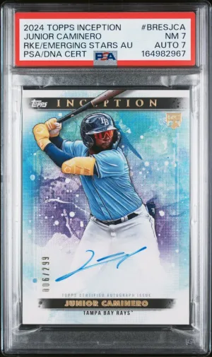 2024 Topps Inception Junior Caminero RC Auto PSA 7 #BRES-JCA