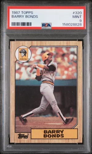 1987 Topps Barry Bonds RC PSA 9 #320
