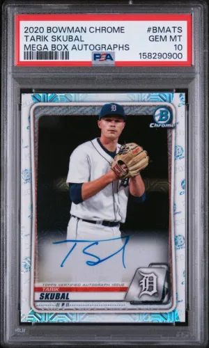 2020 Bowman Chrome Mega Box Tarik Skubal Auto PSA 10 #BMA-TS