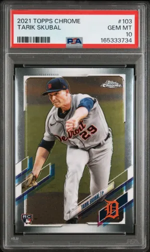 2021 Topps Chrome Tarik Skubal RC PSA 10 #103