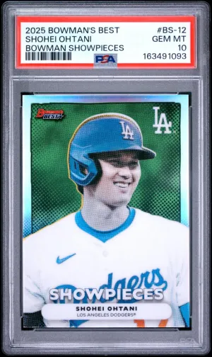 2025 Bowman's Best Bowman Showpieces Shohei Ohtani PSA 10 #BS-12