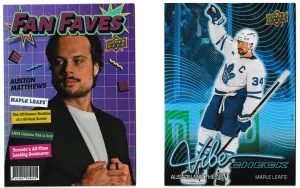 2026-27 S1 Auston Matthews Fan Faves and Vibe Check Inserts, 2 Cards
