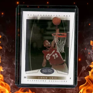 2004-05 Fleer Hoops Hot Prospects LeBron James #54