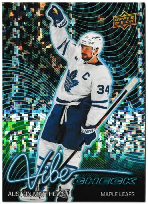 2026-27 Upper Deck Series 1 Auston Matthews Vibe Check Speckle #VC-19