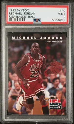 1992 Skybox USA Basketball Michael Jordan PSA 9 #40