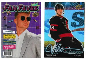 2026-27 Upper Deck Series 1 Tim Stutzle Fan Faves and Vibe Check