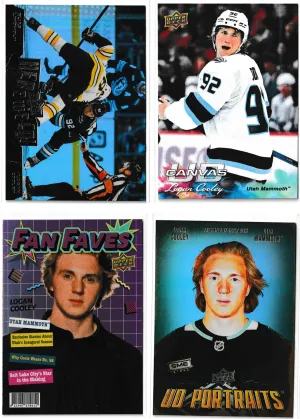 2026-27 Upper Deck Series 1 Logan Cooley Here We Go Canvas Fan Faves Portraits