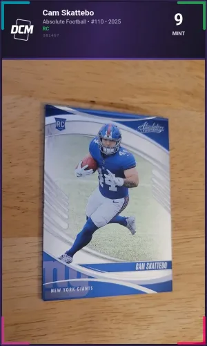 Cam Skattebo - Absolute Football - #110 - 2025 - DCM 9 - Mint