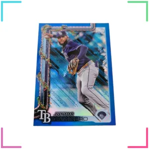 2025 Topps Holiday Blue Metallic Glitter Holiday #H3 Junior Caminero NM ID:80542