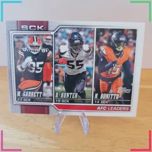 Topps 2025 AFC Sack Leaders Myles Garrett Hunter Bonitto #288 Insert