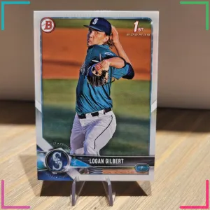 Logan Gilbert 2018 Bowman Draft Baseball - 1st #BD-63 - Seattle Mariners