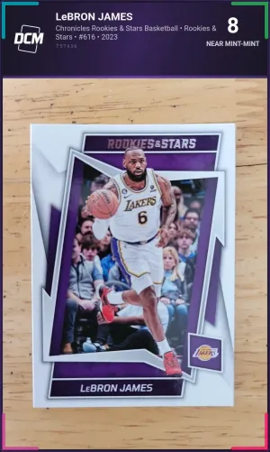 LeBRON JAMES - Chronicles Rookies & Stars Basketball - DCM 8 - Near Mint-Mint