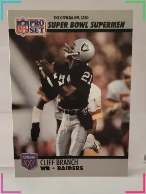 1990 Pro Set Super Bowl XXV Silver Anniversary - Cliff Branch #46