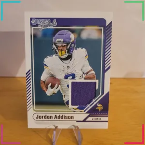 Panini Donruss Threads Jordan Addison Memorabilia #DTH-JAD Vikings 2024