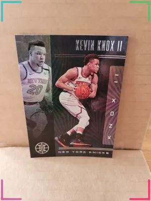 2019-20 Panini Illusions #74 Kevin Knox II Black New York Knicks