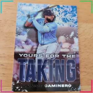 Junior Caminero #YK-15 2025 Stadium Club Yours for the Taking Tampa Bay Rays