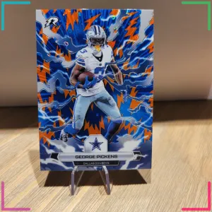 2025 Topps Resurgence George Pickens Blue And Orange Spark #27 Dallas Cowboys WR