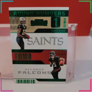 2023 Panini Contenders Round Numbers Chris Olave Drake London #RN-OL