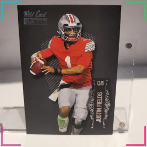 2021 Wild Card Matte #LBC-4 Justin Fields Limited Base Cards Black