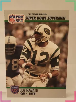 1990 Pro Set Super Bowl XXV Silver Anniversary - Joe Namath #34