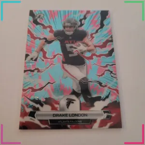 2025 Topps Resurgence Drake London #6 Pink amd Blue Atlanta Falcons