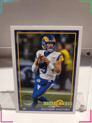 2026 Topps Flagship Football Matthew Stafford 91 Throwback LA Rams