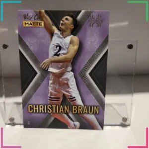 2022 Wild Card Matte - Christian Braun Purple X-Plode