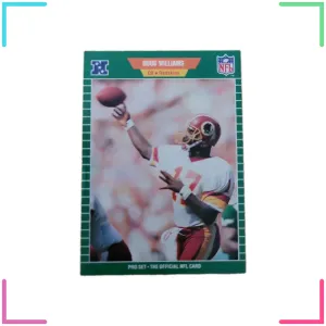 1989 Pro Set #439 DOUG WILLIAMS Washington Redskins Football Card, QB, Star (NM)