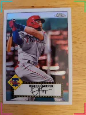 2021 Topps '52 Topps Redux Chrome #TC52-21 Bryce Harper Phillies