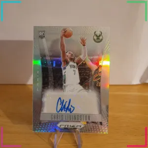 CHRIS LIVINGSTON Rookie 2023 PANINI PRIZM DECA Autograph #DS-LIV Bucks Auto RC
