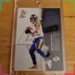Matthew Stafford Signature Class #32 LA Rams 1st Round Pick 1st Pick