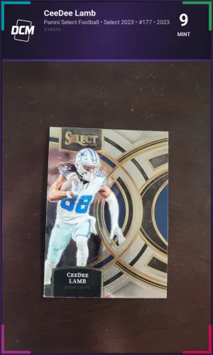 CeeDee Lamb - Premier - Panini Select Football - #177 - 2023 - DCM 9 - Mint