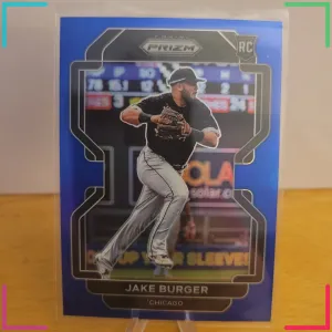 2022 Panini Prizm Jake Burger RC #90 Blue Prizm Parallel Chicago White Sox