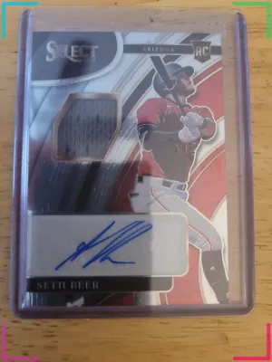 2022 Panini Select #RJA-SB Seth Beer Rookie Jersey Autographs # 136/199
