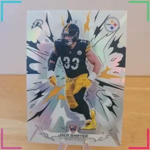 2025 Topps Resurgence Jack Sawyer #180 RC Rookie Refractor Pittsburgh Steelers