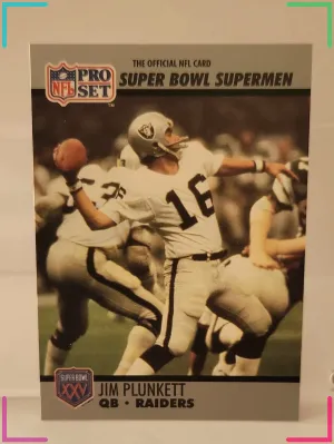 1990 Pro Set Super Bowl XXV Silver Anniversary - Jim Plunkett #35