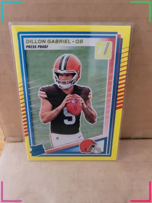 Dillon Gabriel 2025 Panini Donruss Browns Rated Rookie Press Proof #316
