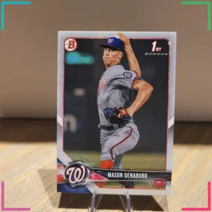 2018 Bowman 1st Mason Denaburg RC #BD 164 Washington Nationals