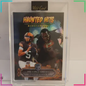 (3/10) 2025 Wild Card Haunted Hits Monster Hunt Jersey Dillon Gabriel HHJVP-DG