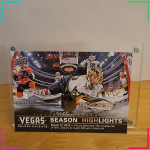 2017-18 Upper Deck Vegas Golden Knights - Season Highlights Marc-Andre Fleury...