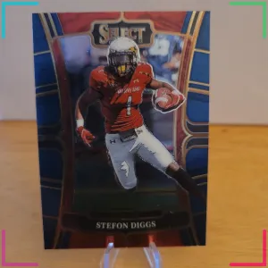 2023 Panini Select Draft Picks Stefon Diggs Concourse Blue #54 Maryland Terps
