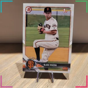 BLAKE RIVERA - 2018 Bowman Draft Base Card # BD-80 San Francisco 1st Bowman!