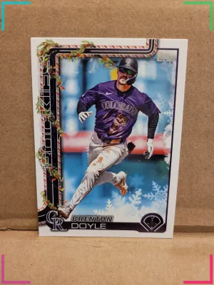 Brenton Doyle 2025 Topps Holiday #H101 Colorado Rockies Baseball Card