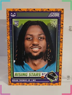 2024 Panini Score-A-Treat - Rising Stars Brian Thomas Jr. #7 Orange Pumpkins...