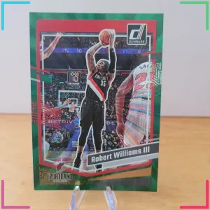 2023-24 Panini Donruss Robert Williams III Green Laser #81 Trail Blazers